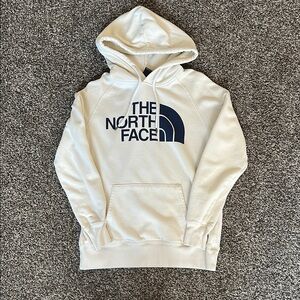 The North Face Women’s Cream and Navy Hoodie